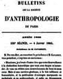La société d’anthropologie de Paris ou l’anthropologie physique institutionnalisée 