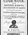Le Code Noir (Mars 1685) 